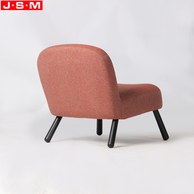 Fabric orPU upholstery armchair oversized armchair leather armchair base in American ash