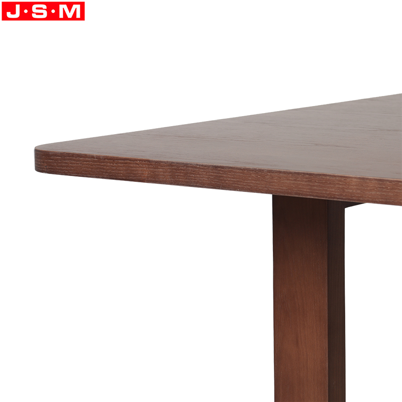 Luxury Modern Restaurant Modern Design Rectangle Shape Wood Dining Table