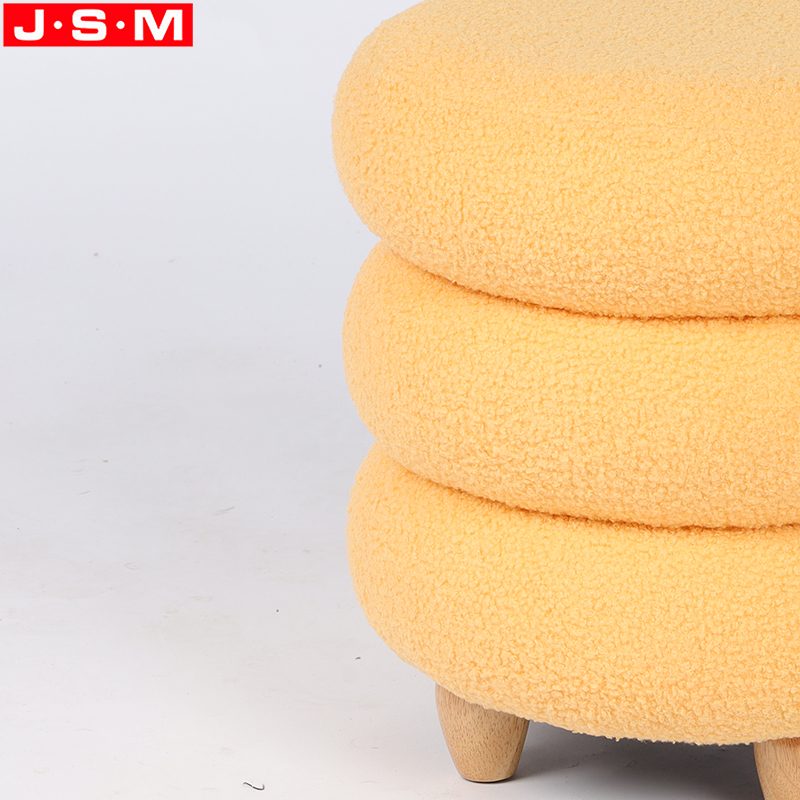 Storage Stool Home Living Room Outdoor Wood Round Large Ottoman Stool