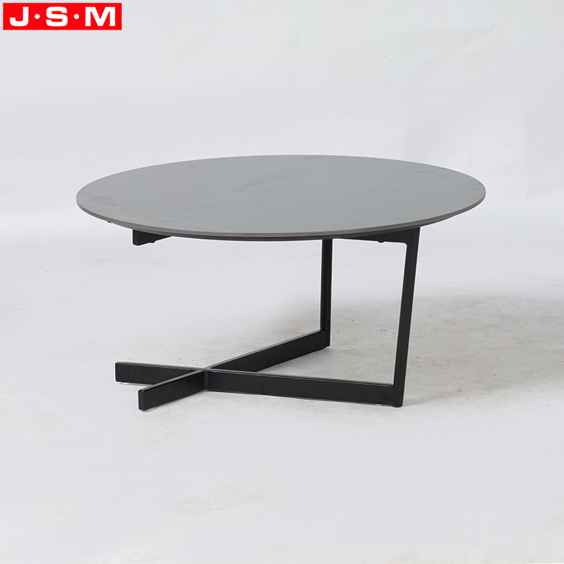 Ceramic Top Room Living Room Outdoor Small Black Wooden Square Coffee Table