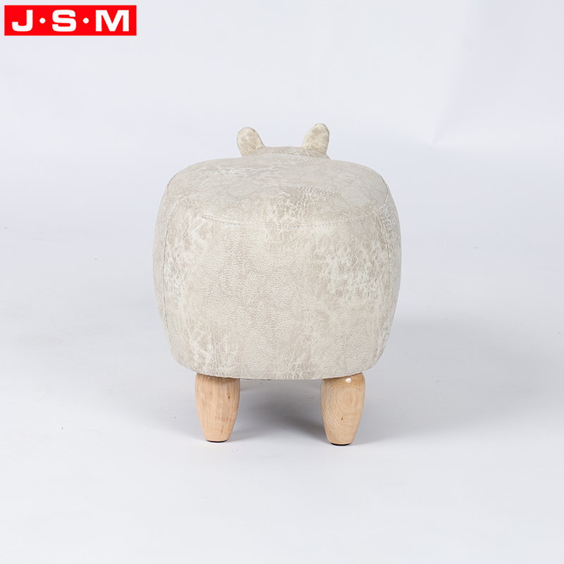 Modern Home Stool Ottoman Seat Footrest Luxury Living Room Furniture Home Fully Fabric Stool Ottoman