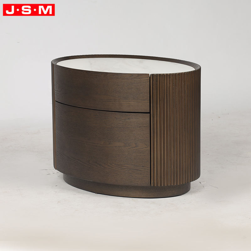 low nightstand with drawers