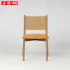Wooden Chairs Stackable Restaurant Chairs Sillas Comedor Paper Rope Back Oak Nordic Solid Wood Dining Chair