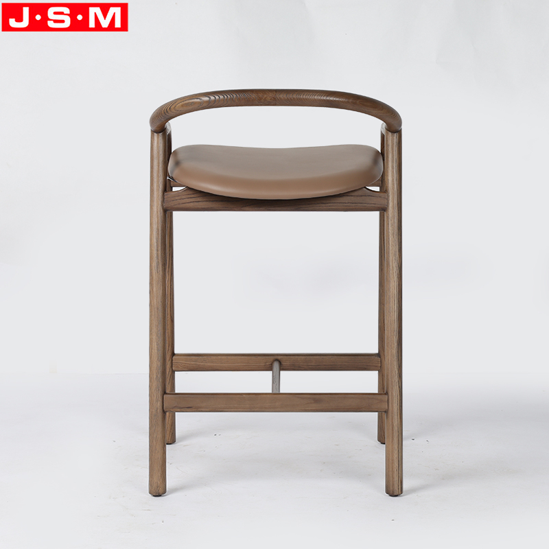 Counter Stools Chair Wood Furniture Red Oak Timber Frame Bar Chair Wood High Bar Stool