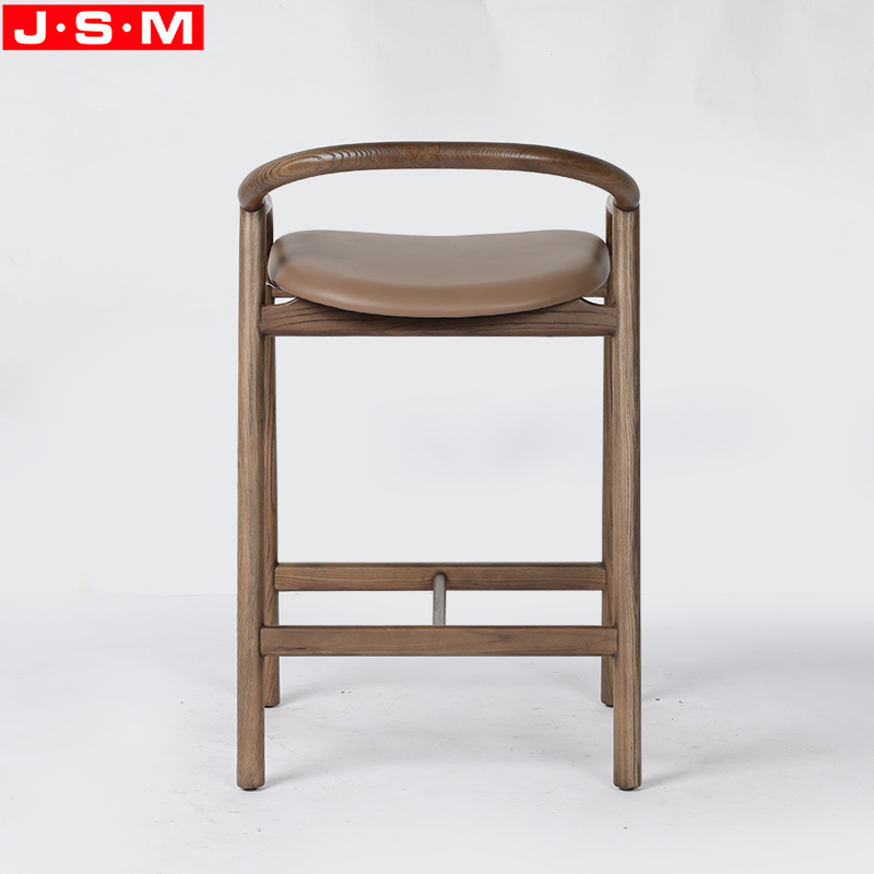 Counter Stools Chair Wood Furniture Red Oak Timber Frame Bar Chair Wood High Bar Stool