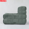 Cheap Simple Tufty Leather Furniture Recliner Living Room Italian Sofa Molded Foam with Fabric
