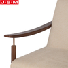 American ash frame Single Sitting Room Arm Chair fabric or PU upholstery Living Room Armchair