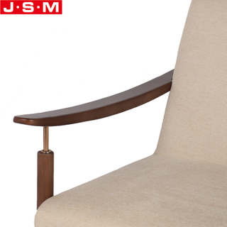 American ash frame Single Sitting Room Arm Chair fabric or PU upholstery Living Room Armchair