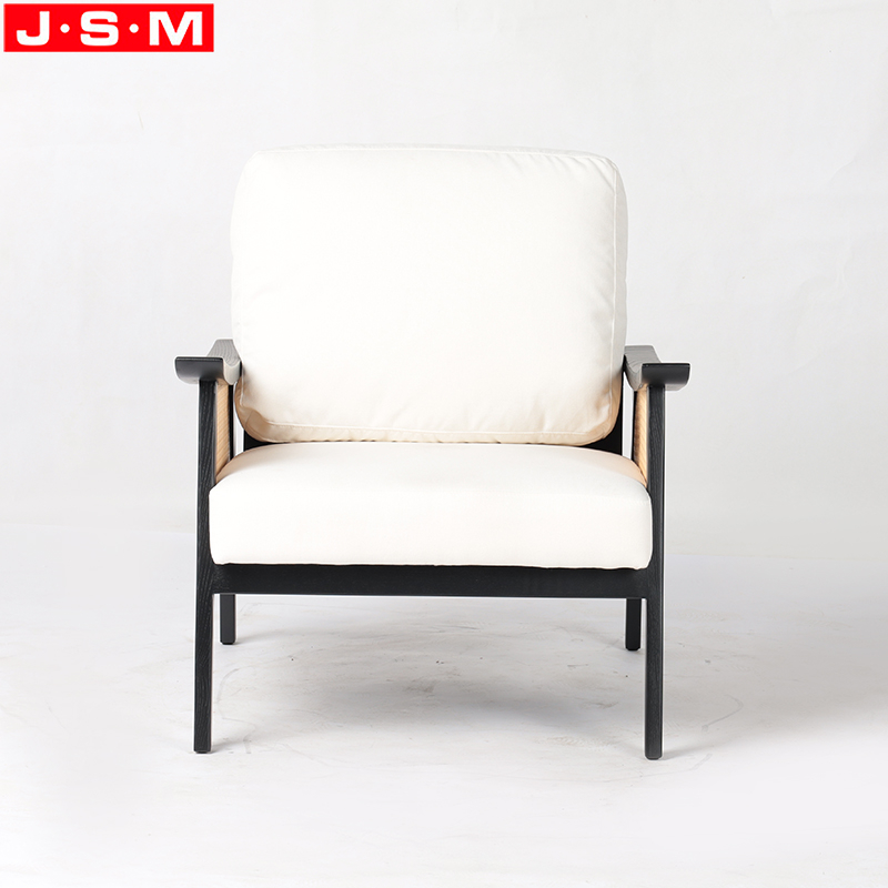 White Fabric Armchair