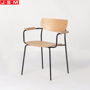 Commercial Furniture Restaurant Buff Ash Timber Wood High Back Metal Frame