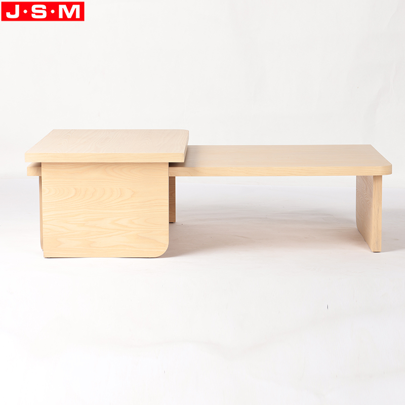 Plywood with Veneer Round Wooden Outdoor Living Room Tea Coffee Table Design Tea Table Tea Wood Table