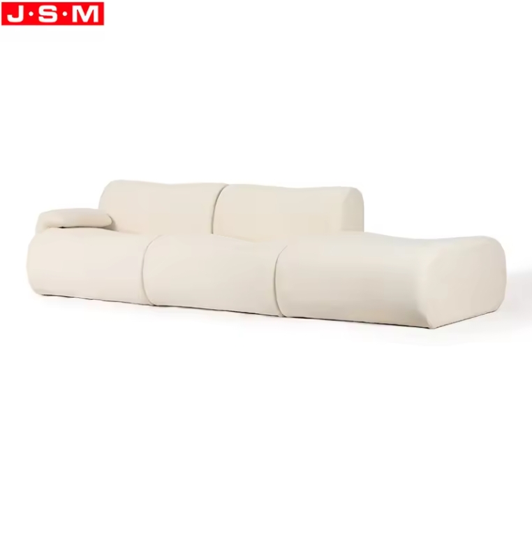 New Product Living Room White Color Sofa Modern Ash Timber Base Sofa For Home Hotel