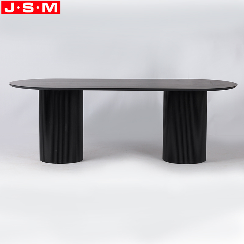 Luxury Modern Restaurant Modern Design Rectangle Shape Wood Dining Table Plywood with ash veneer top