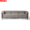 Living Room Large Size Indoor Metal Frame Three Seat Sofa For Hotel Home