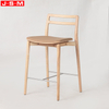 Nordic Modern Luxury Stool Wooden Chair Sets Leather Bar Chair