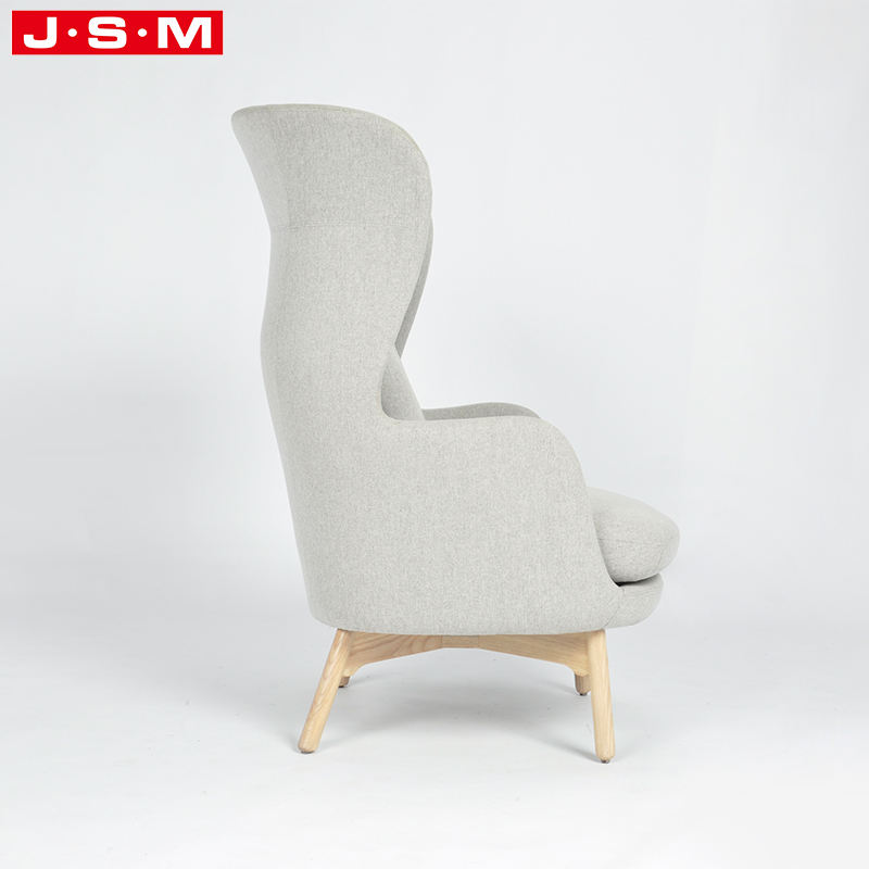 Modern Classic French Public Office Soft Fabric Cashmere Leisure Chair Armchair