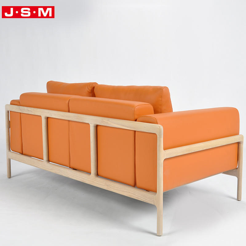 Best Modern Villa Furniture Living Room Leather Modular Seat Soft Sofa For Cafe