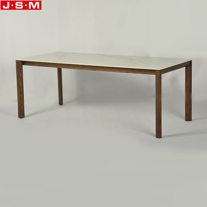 Luxury Modern Rectangle Counter Height Wood Dining Table