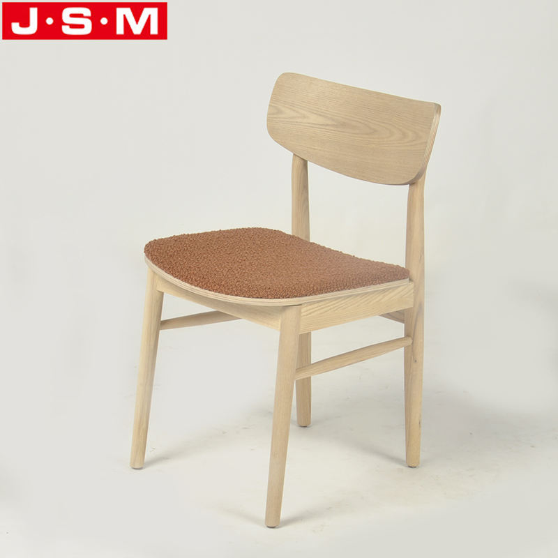 Modern Slipcovered Upholstered Ash Timber Frame Solid Wood Restaurant Dinning Chair
