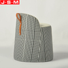 Wholesale Nordic Living Room Furniture Wooden Frame Foam And Fabric Ottoman Stool