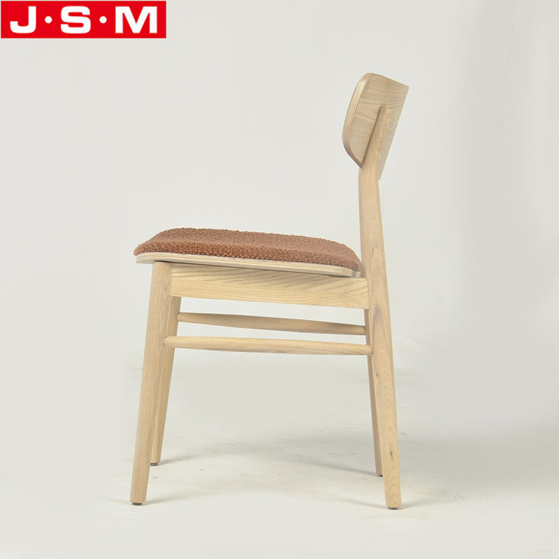 Modern Slipcovered Upholstered Ash Timber Frame Solid Wood Restaurant Dinning Chair