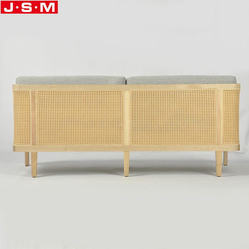 Home Household Modern Sectional Plastic Rattan Back Sofa Set Living Room Sofa