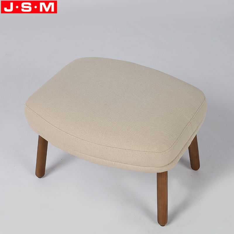 Office Recliner Footstool Ottoman Slipcover Ash Timber Base Bedroom Ottoman