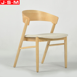 Home Furniture Custom Restaurant Ash Timber Frame Furniture Cushion Seat Dining Chair