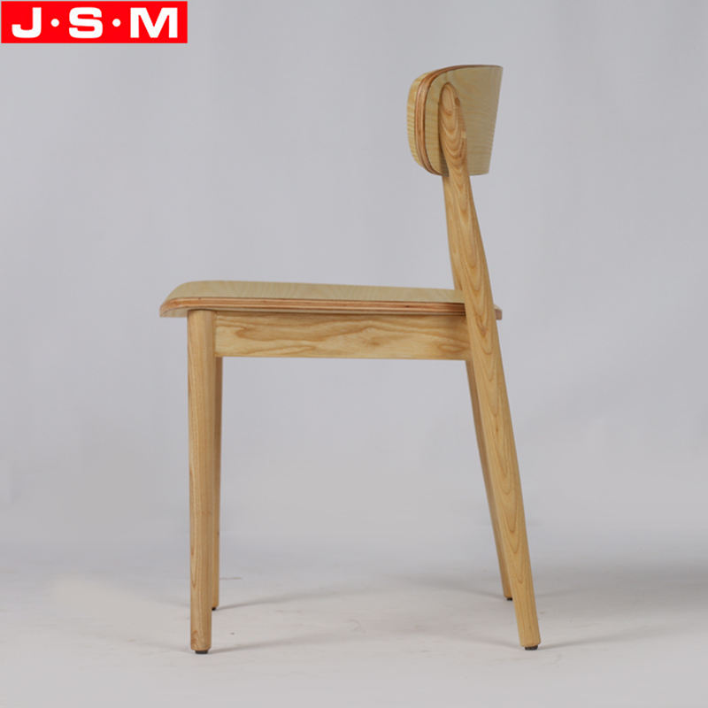 New Product Kitchen Furniture Chair Armless Wooden Ash Timber Frame Dining Chair