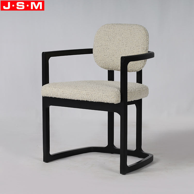 Chinese Modern Hotel Business Reception Chair Wooden Frame Dining Chair