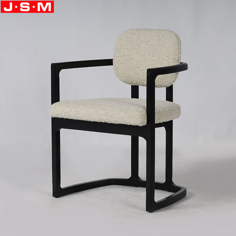 Chinese Modern Hotel Business Reception Chair Wooden Frame Dining Chair