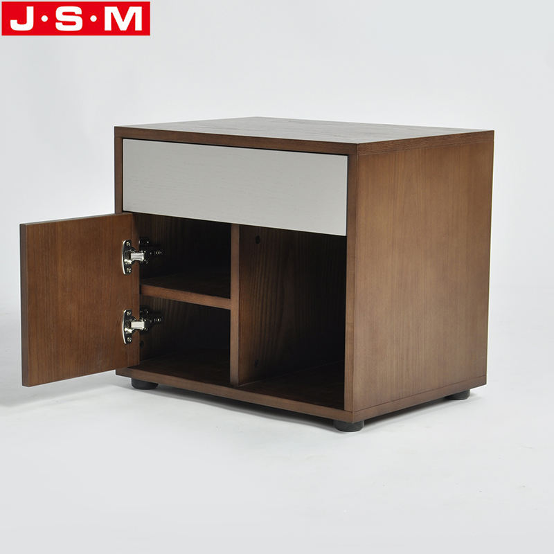 Good Price Veneer Carcase Night Stand Home Bedroom Furniture Wooden Bedside With Drawer
