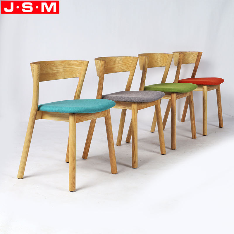 Modern Wooden Kitchen Low Slope Arm Dining Chairs With Armrests