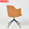 China Sale Visitor Wooden Frame Swivel Ergonomic Leather Chair Comfortable Office Chair