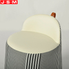 Any Color Is Available Customization Wooden Frame With Foam And Fabric Round Ottoman Stool