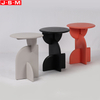 Contemporary Art Round Tea Table Side Ash Timber Frame Side Coffee Table