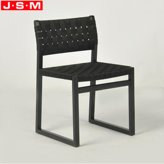 Modern Armless Rattan Weave Seat And Back Dining Chair For Restaurant