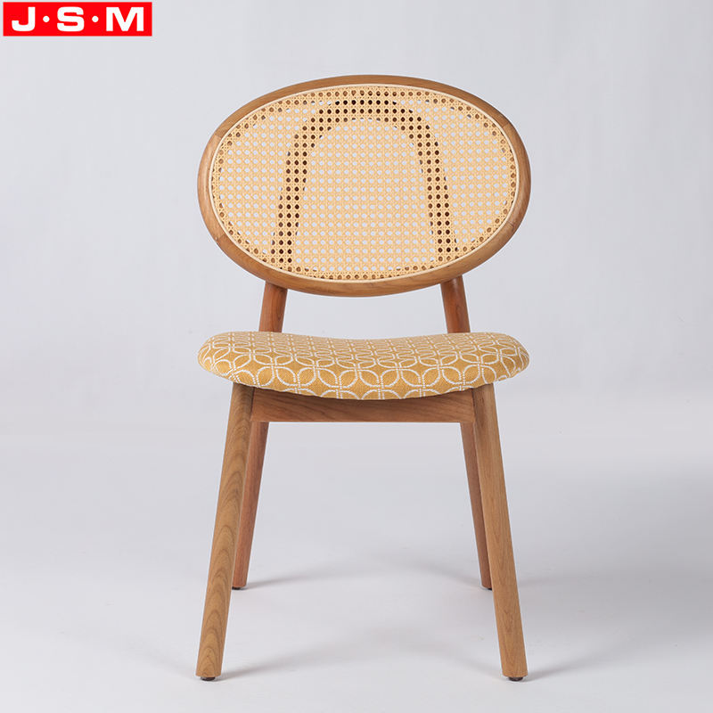 Wholesale Simple Chinese Vintage Wooden Rattan Back Home Dining Chair