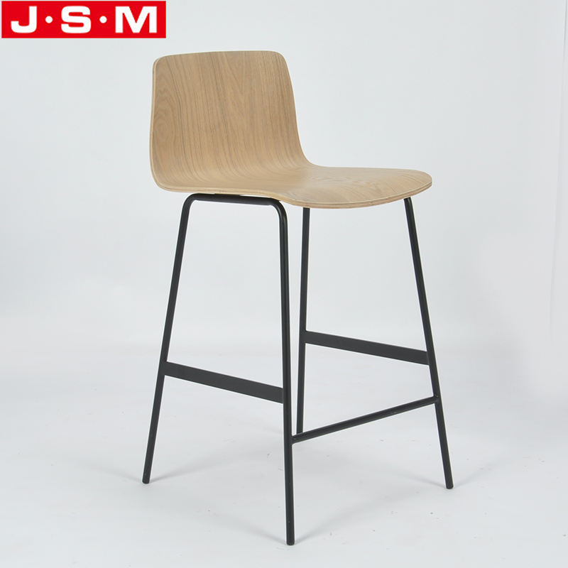 Modern Portable Lounge Counter Bar High Wooden Step Stools For Kitchen