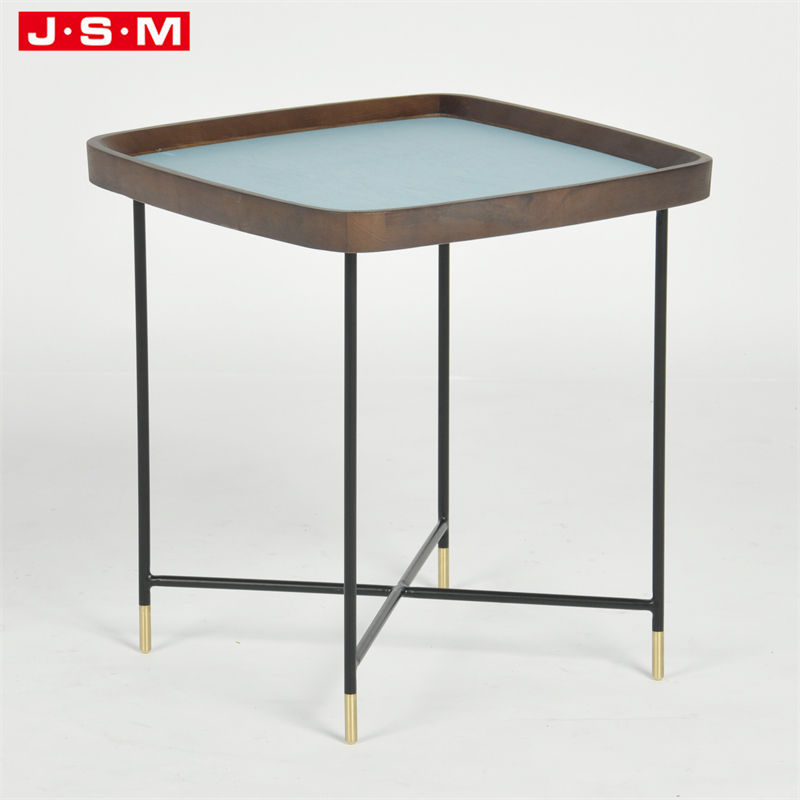 Modern Outdoor Coffee Bubble Tea Working Shape Square Coffee Table