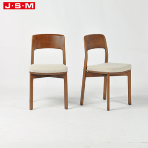 Minimalist Moder Long Back Furniture Lodge Garden Home Wood Dining Chair