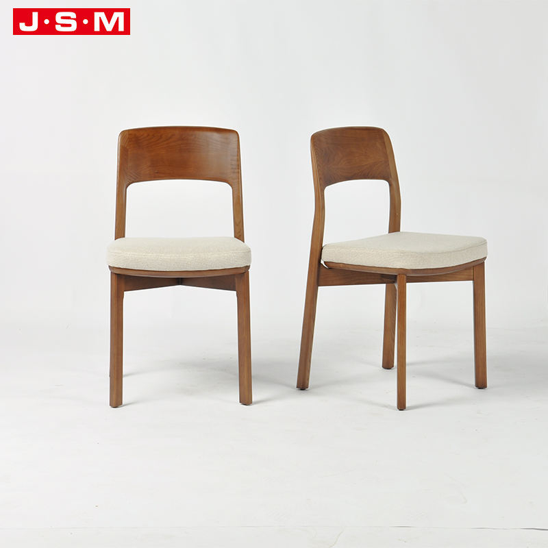 Minimalist Moder Long Back Furniture Lodge Garden Home Wood Dining Chair