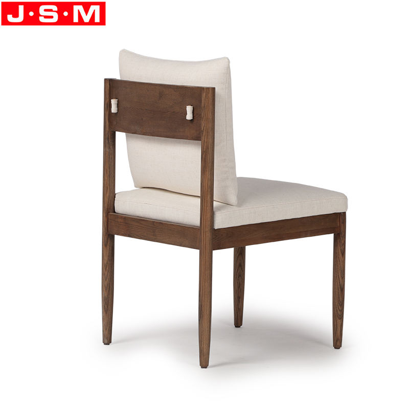 Hot Sell Modern Wooden Upholstered Leather Wood Legs Dining Chair