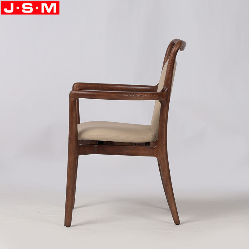New Arrival Indoor Dining Room Furniture Fabric Dining Chair For Hotel Restaurant Wooden Chair