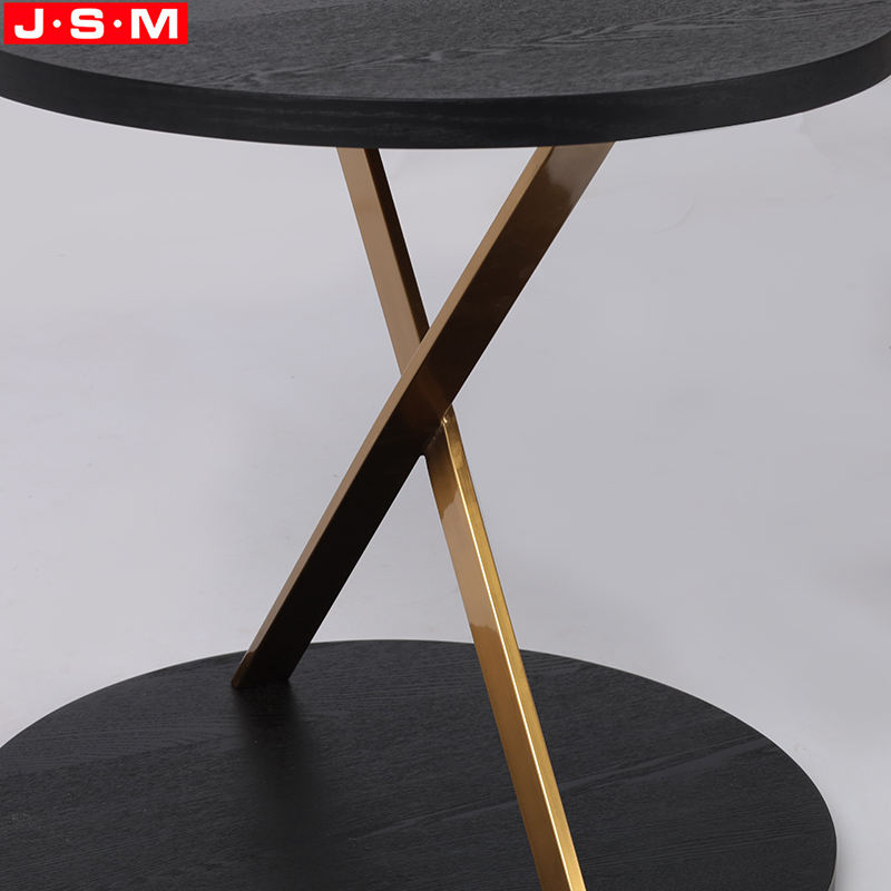 Wholesale Simple Design Homes Gardens Round Side Table With Metal Supporting