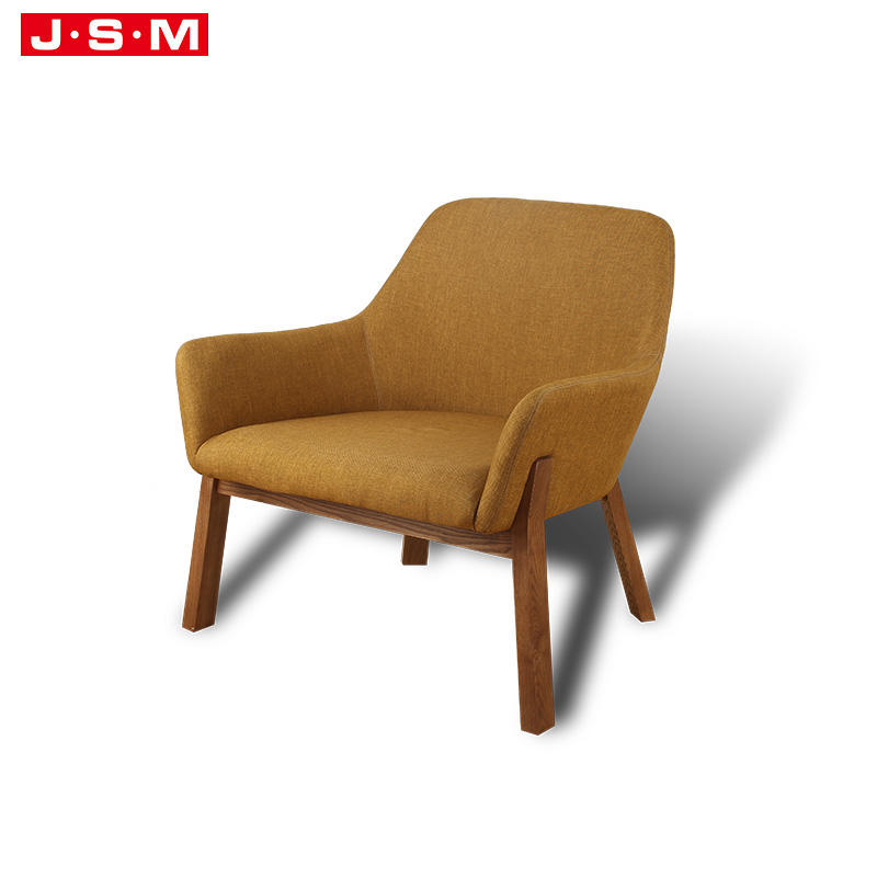 Nordic Style Wooden Frame Terrace Armchair For Bedroom Living Room