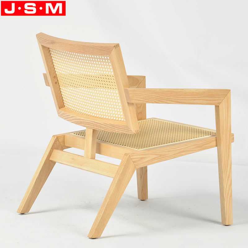 Nordic Furniture Garden Lounge Living Room Lobby Terrace Solid Wood Armchair