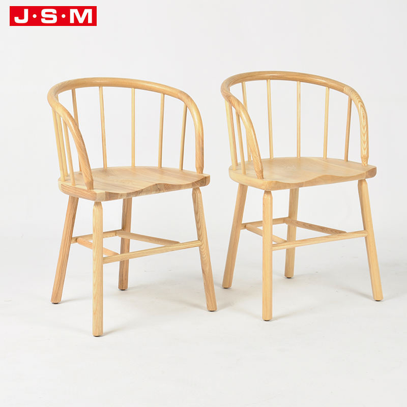 Simple Art Wooden Deco Stackable Cushion Furniture Dining Chairs