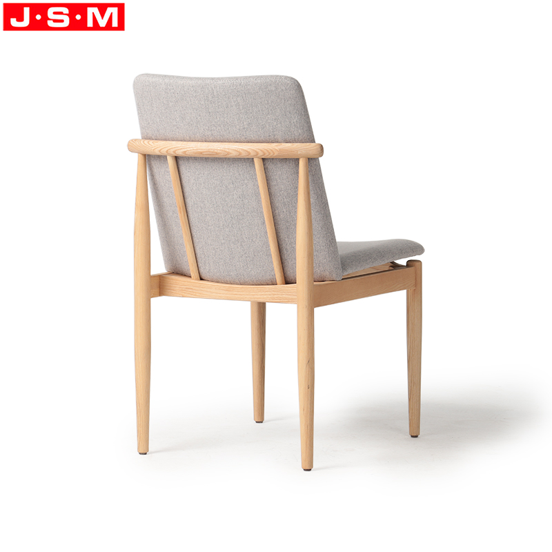 Wood And Fabric Dining Chair