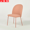 Contemporary Wooden Frame Pink Back Dining Chairs In Office Building